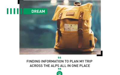 Dream: Finding information to plan my trip across the Alps all in one place!