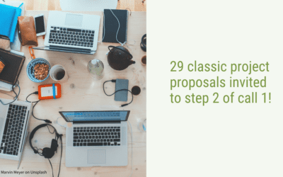 First call of classic projects: 29 project proposals selected for the 2nd step!