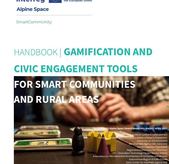 Gamification and civic engagement tools for smart communities and rural areas HANDBOOK