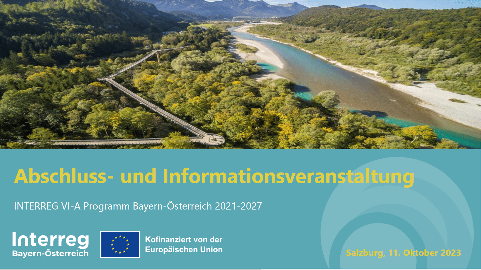 Closing and information event INTERREG Bavaria-Austria