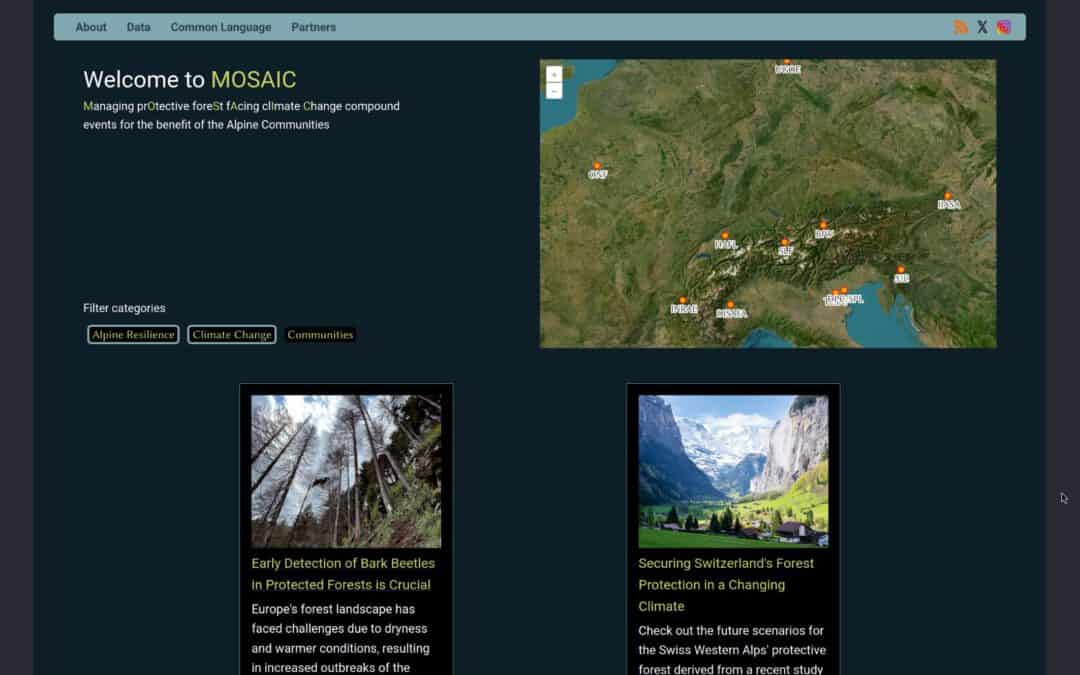 The pilot version of the open-access Alpine Climate Change webGIS atlas has been completed and made available to project partners for testing