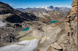 Retreating glaciers and new ecosystems