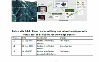 25th July 2025: the preliminary version of Deliverable 3.1.1 – the report on the Forest Living Labs network equipped with virtual tools and knowledge transfer solutions – is now available in the RESOURCES folder.