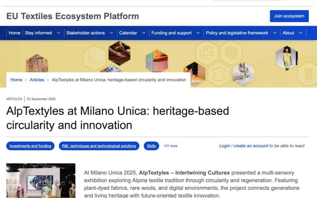 In the press: EU Textiles Ecosystem Platform