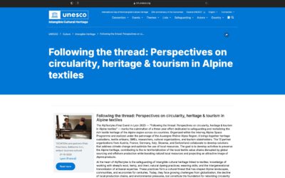 AlpTextyles Final Event in the UNESCO list of initiatives for the International Day of the Intangible Cultural Heritage